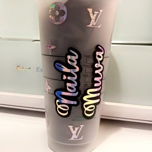 Custom Butterfly with LV’s Starbucks cup